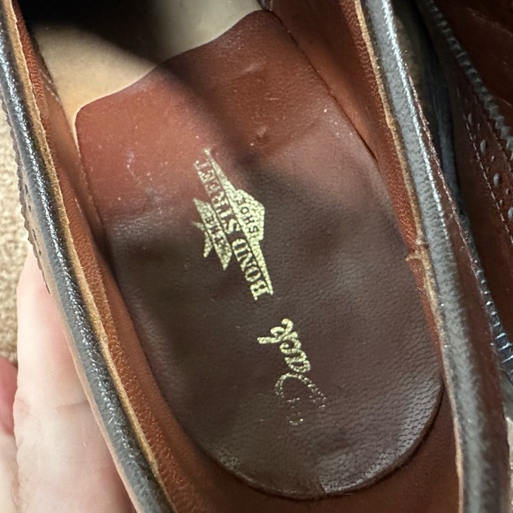 Dacks Bond Street Brown Brogue Derby 9.5D shoes - Picture 7 of 8